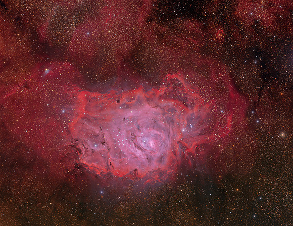Lagoon_AP155_G4_R(Ha)G(OIII)B(OIII+Ha)_8x11CropFlat_July2024