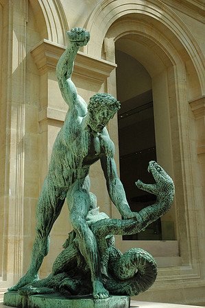Hercules slaying the Serpent